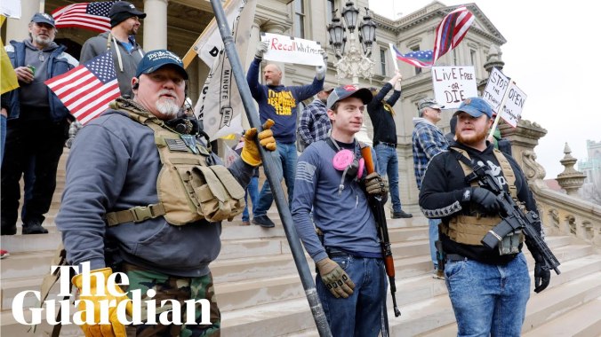 Michigan gun protestors